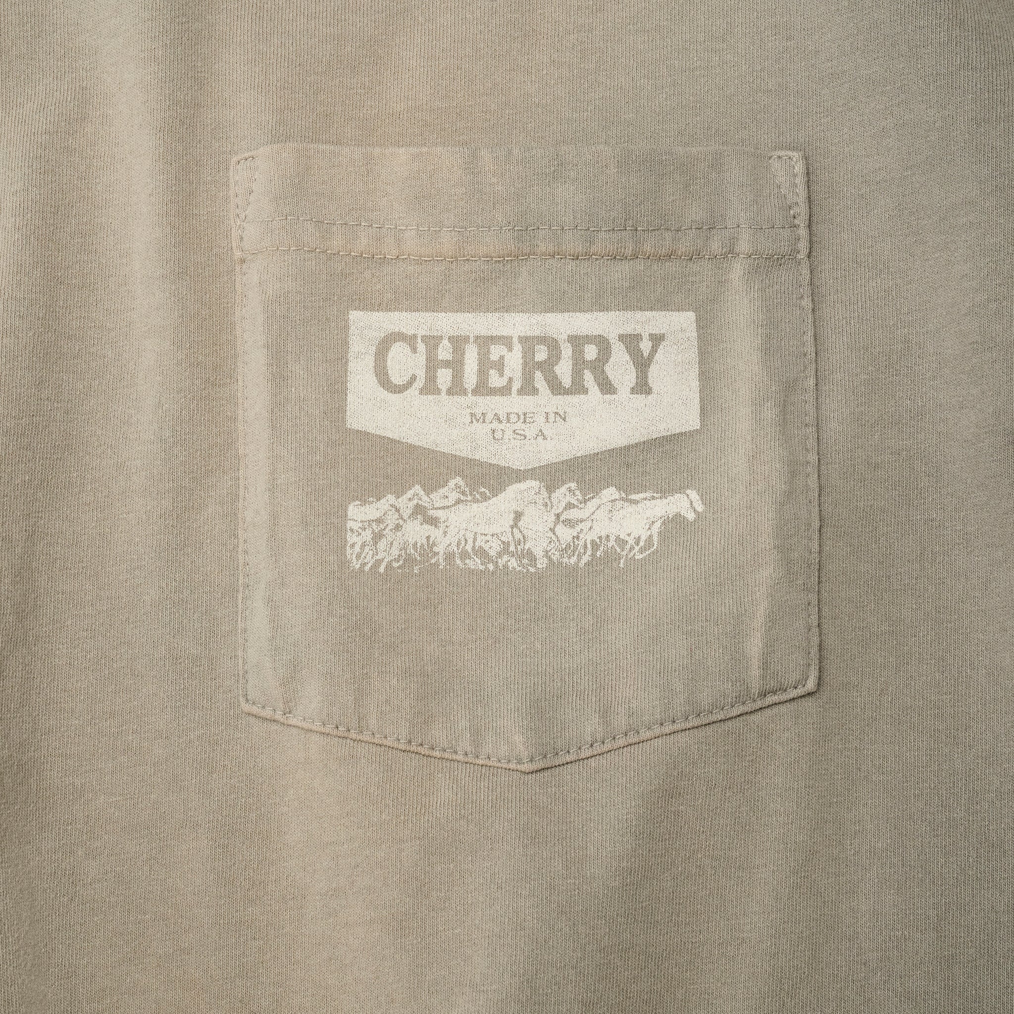 Western Chevron Boxy Pocket Tee (Smoke) - Image 3
