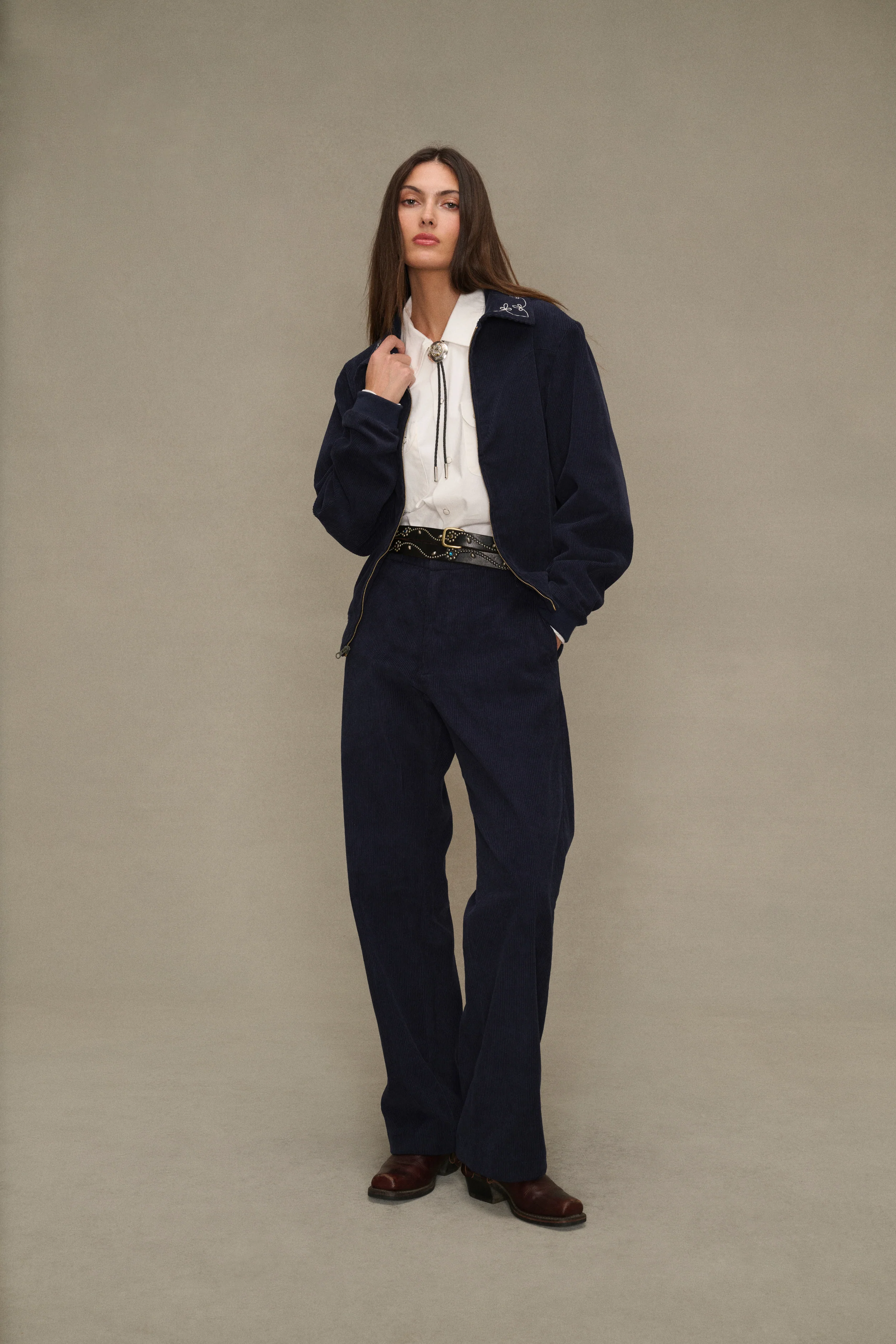 Corduroy Western Chino (Navy) - Image 2