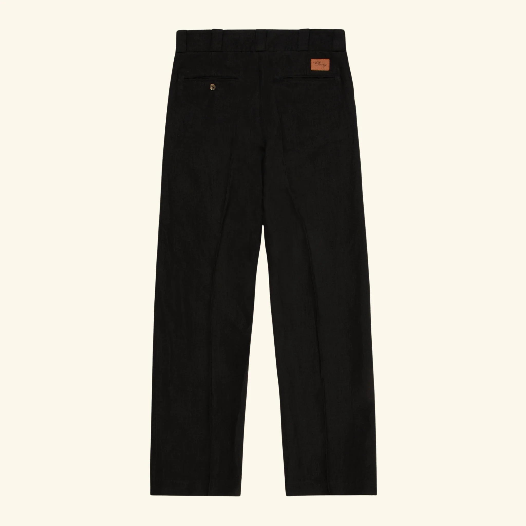 Linen Western Chino Pants (Black) - Image 2