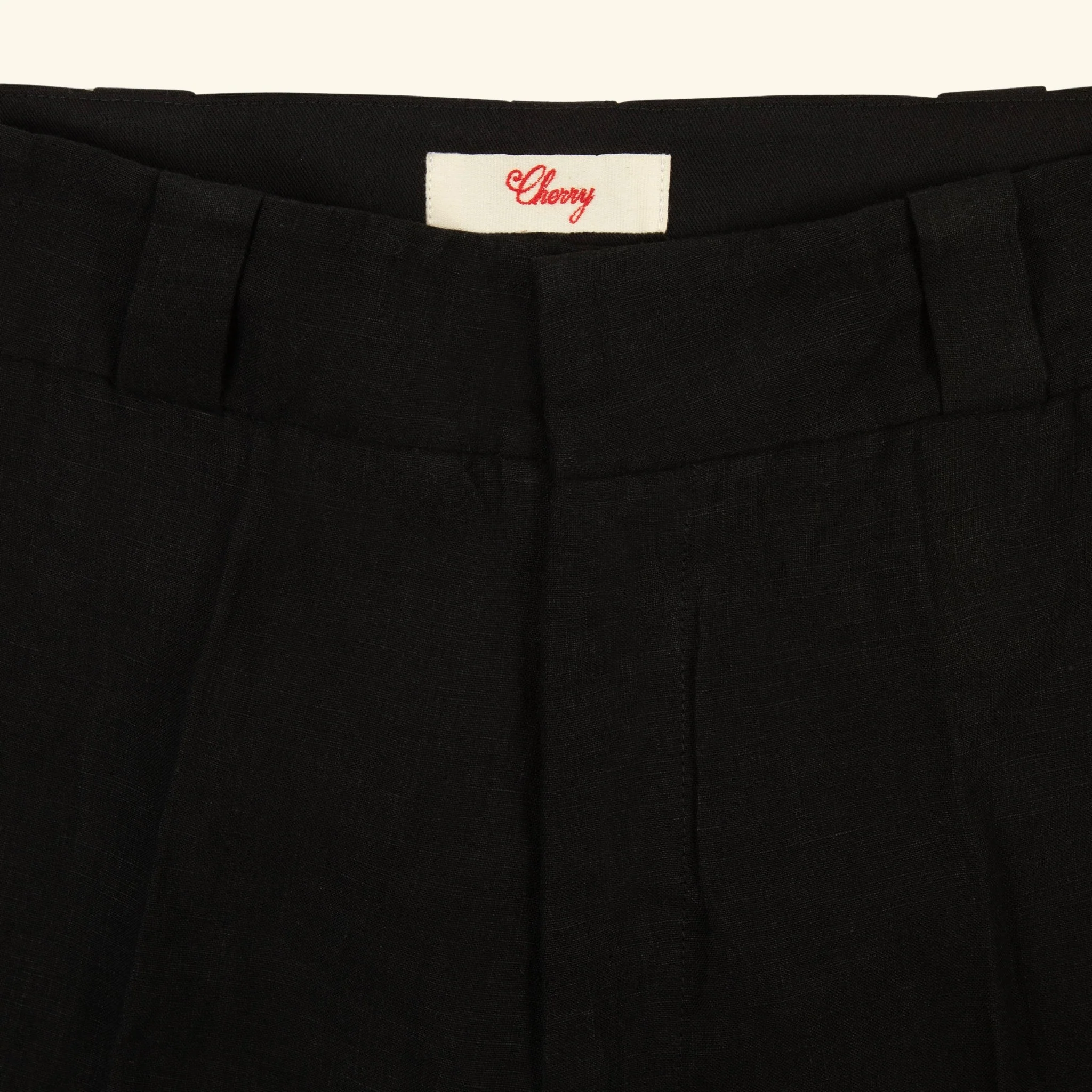Linen Western Chino Pants (Black) - Image 4