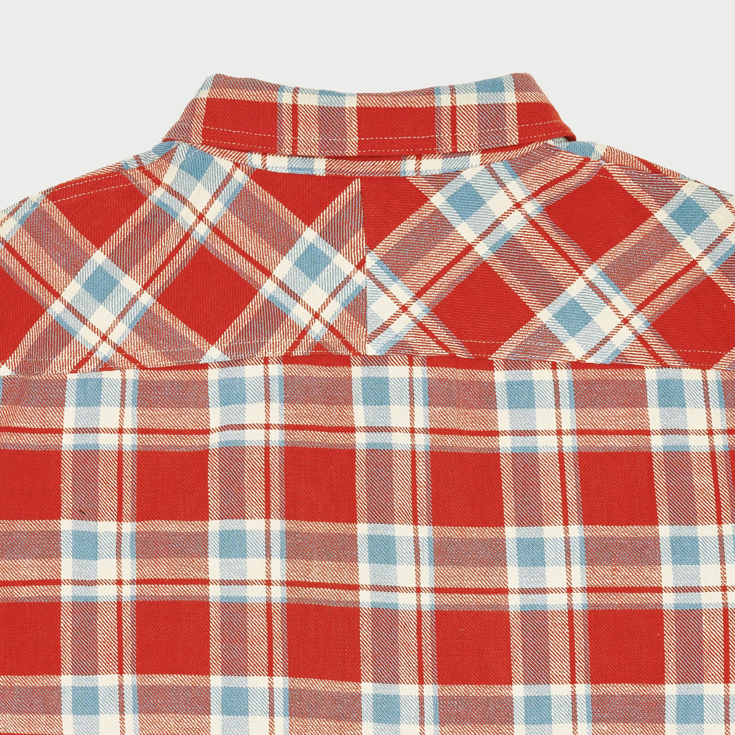 Western Flannel Shirt (Red Plaid) - Image 6