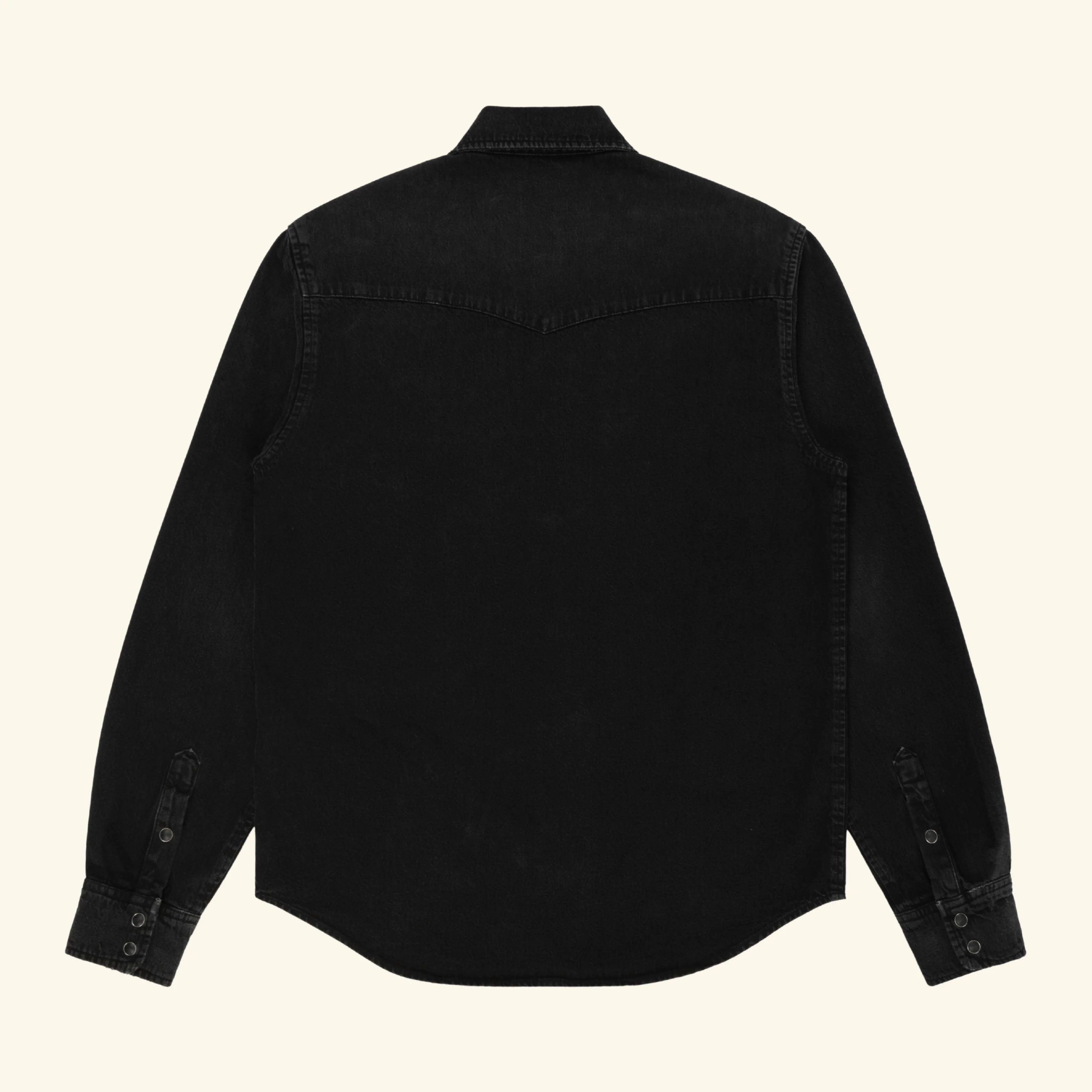 Western Snap Shirt (Black) - Image 2