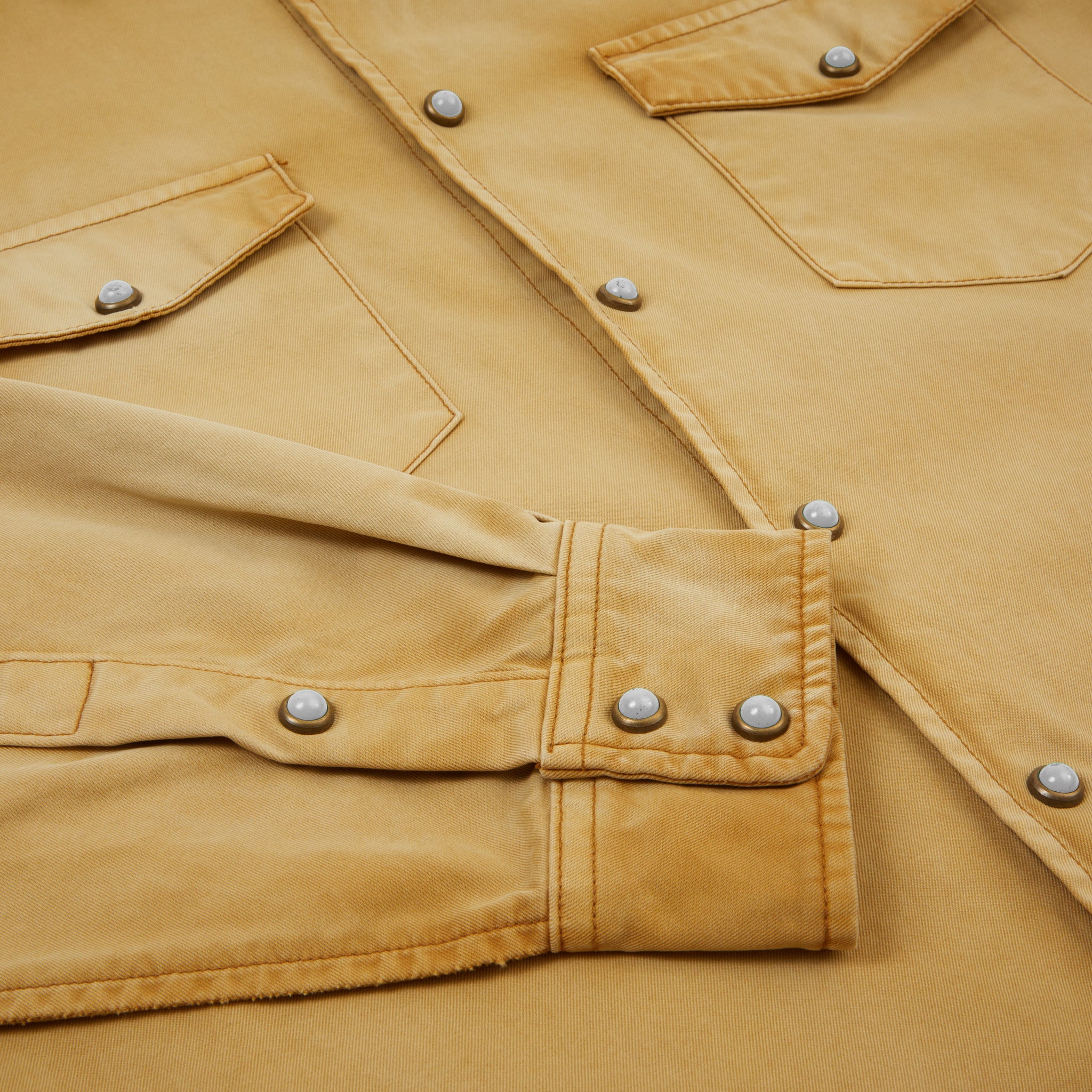 Western Snap Shirt (Tan) - Image 5