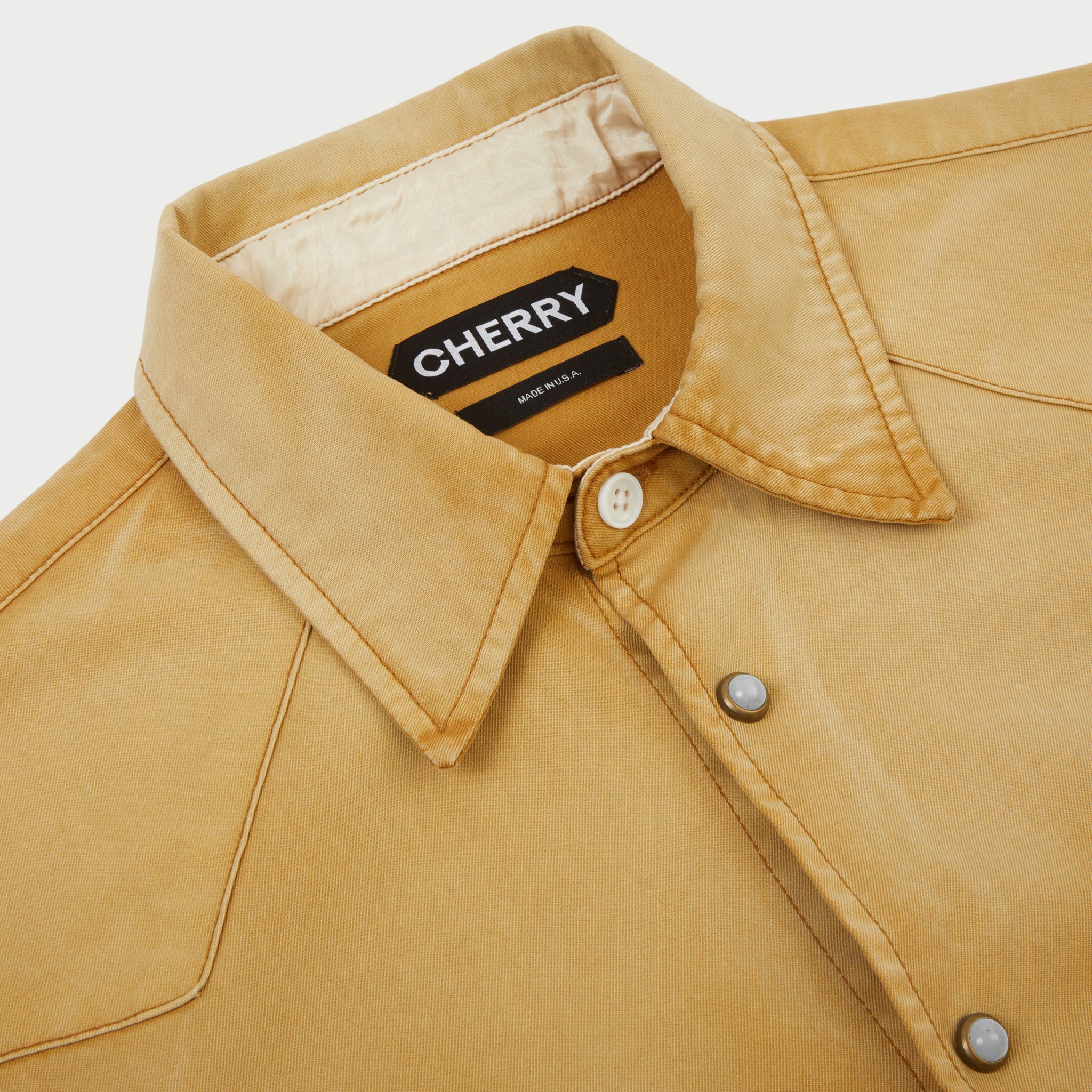 Western Snap Shirt (Tan) - Image 6