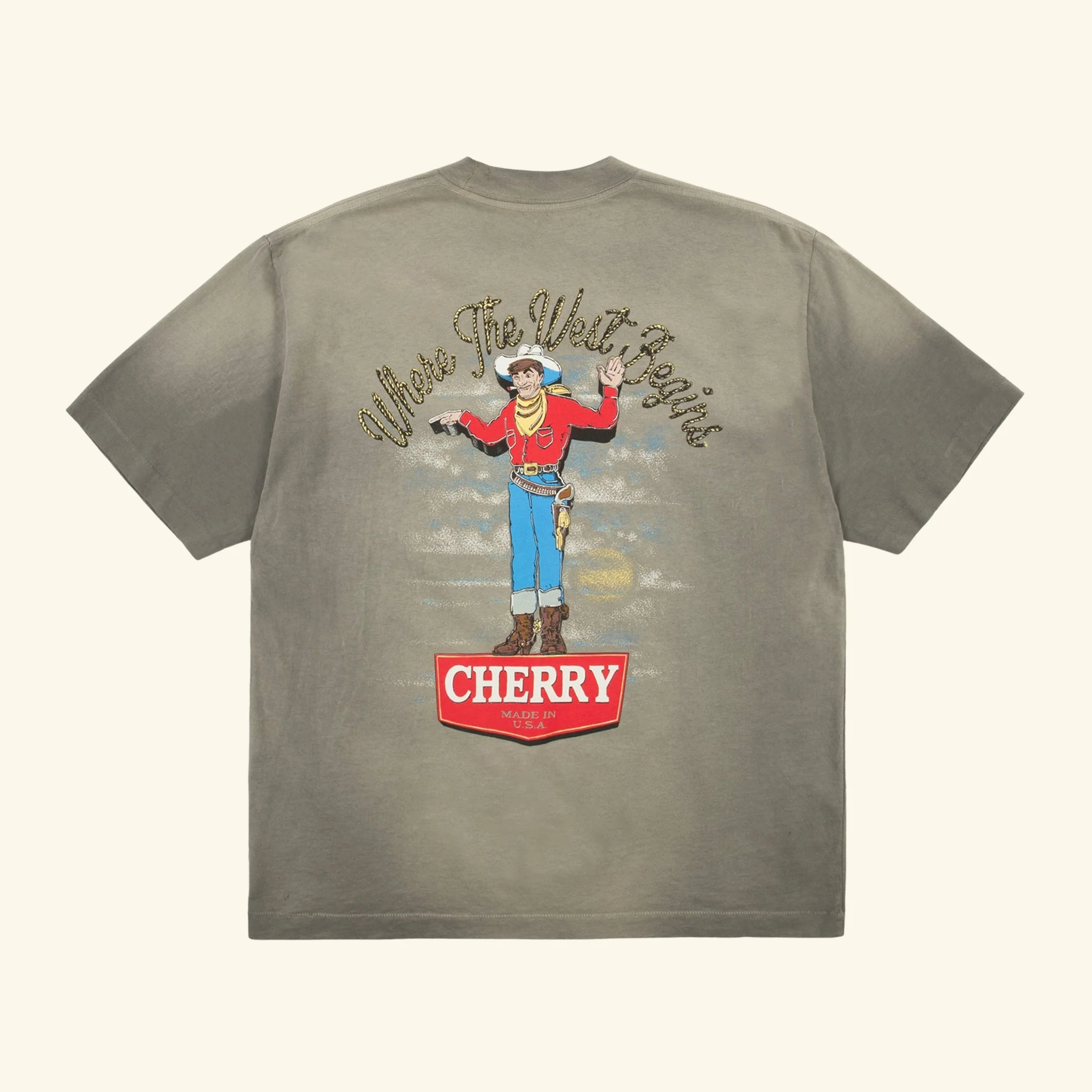 Where The West Begins Classic Pocket Tee (Smoke)