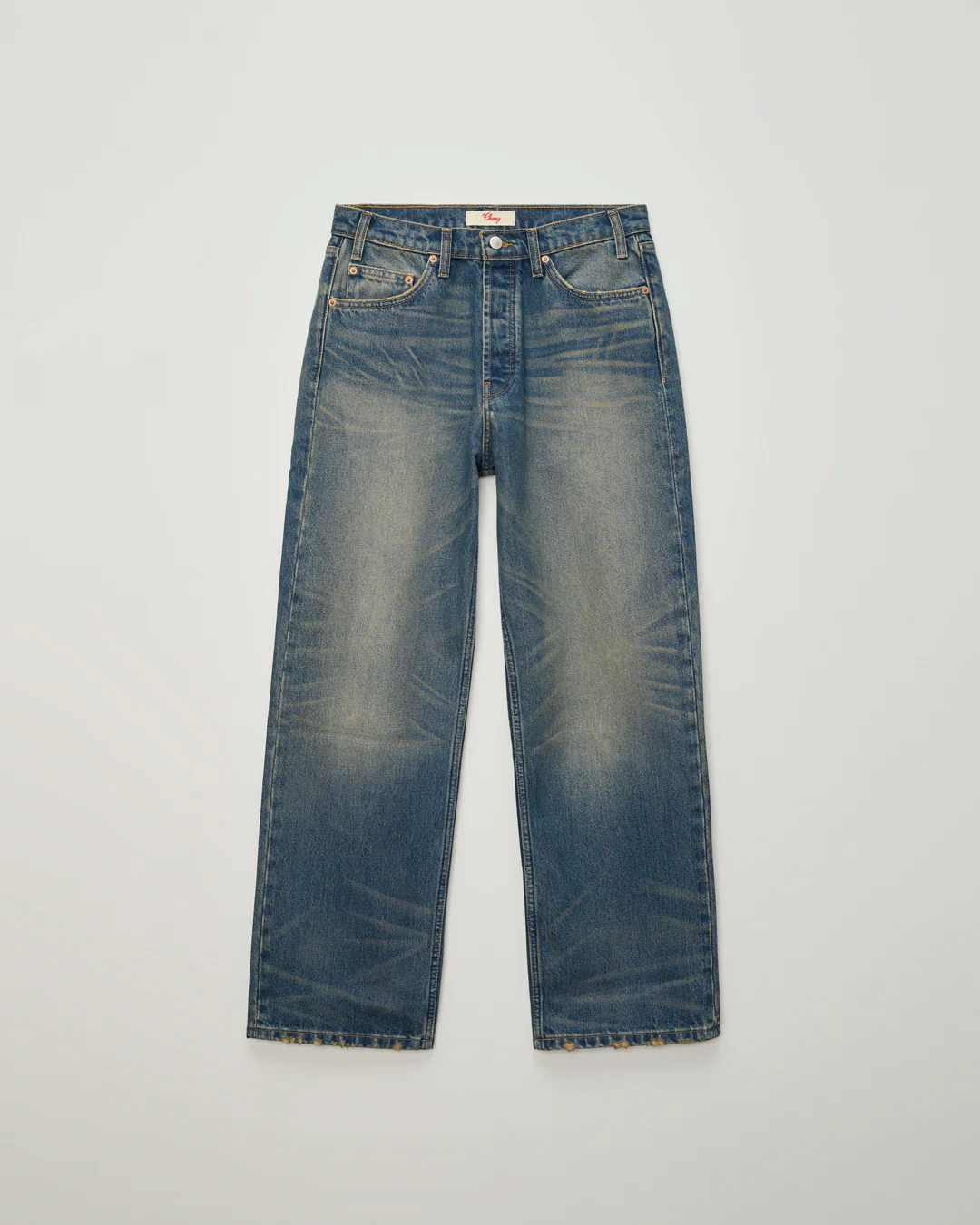Wide 5 Pocket Jeans (Dark Dirty Blue)