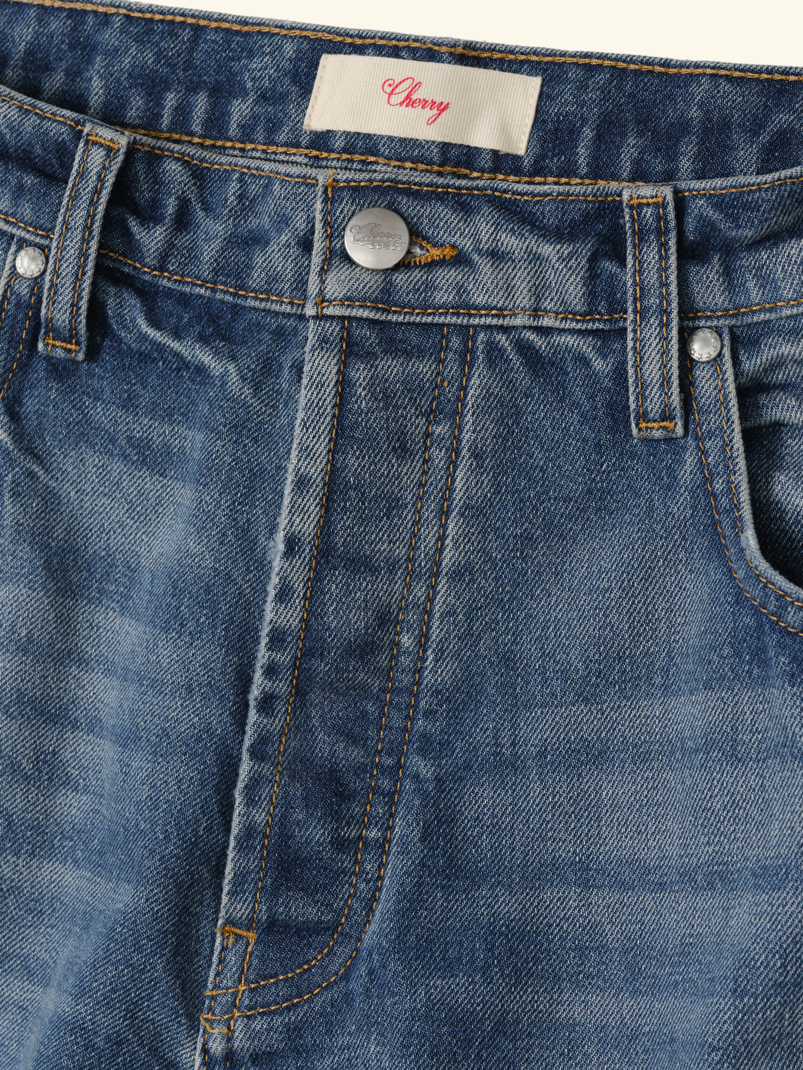Wide Leg 5 Pocket Jeans (Painters Wash) - Image 4