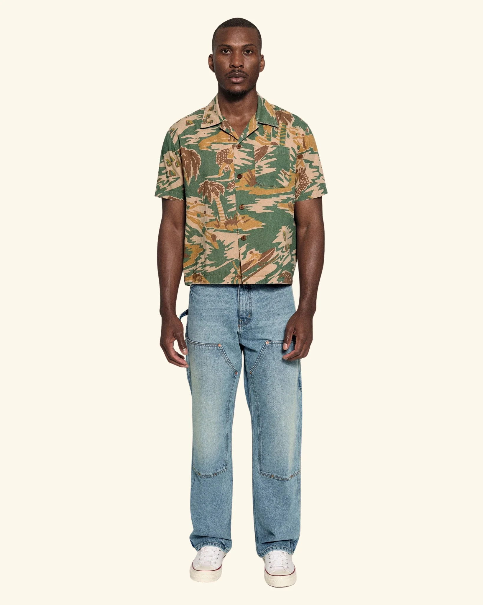Wide Leg Denim Double Knee - Image 5
