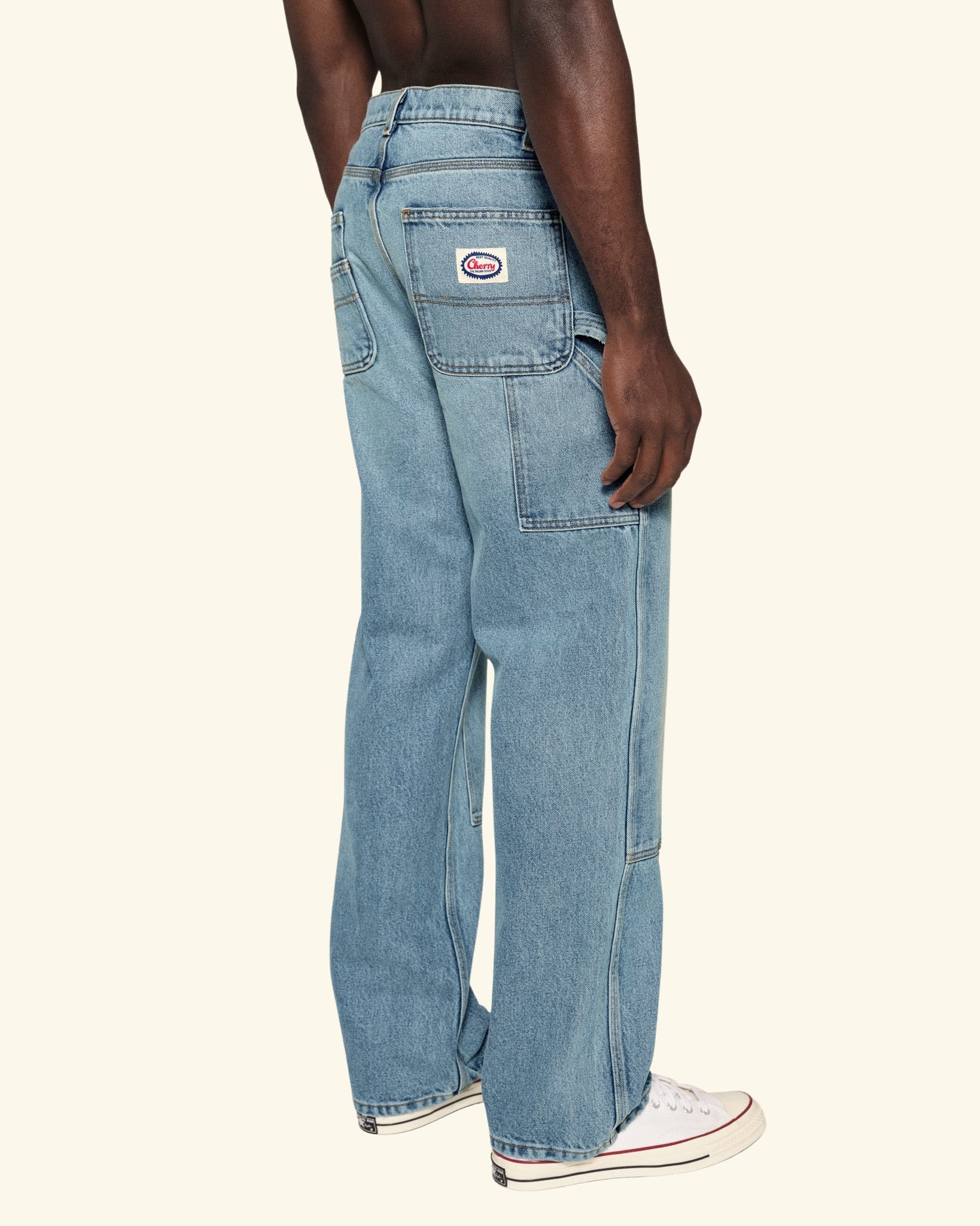 Wide Leg Denim Double Knee - Image 7