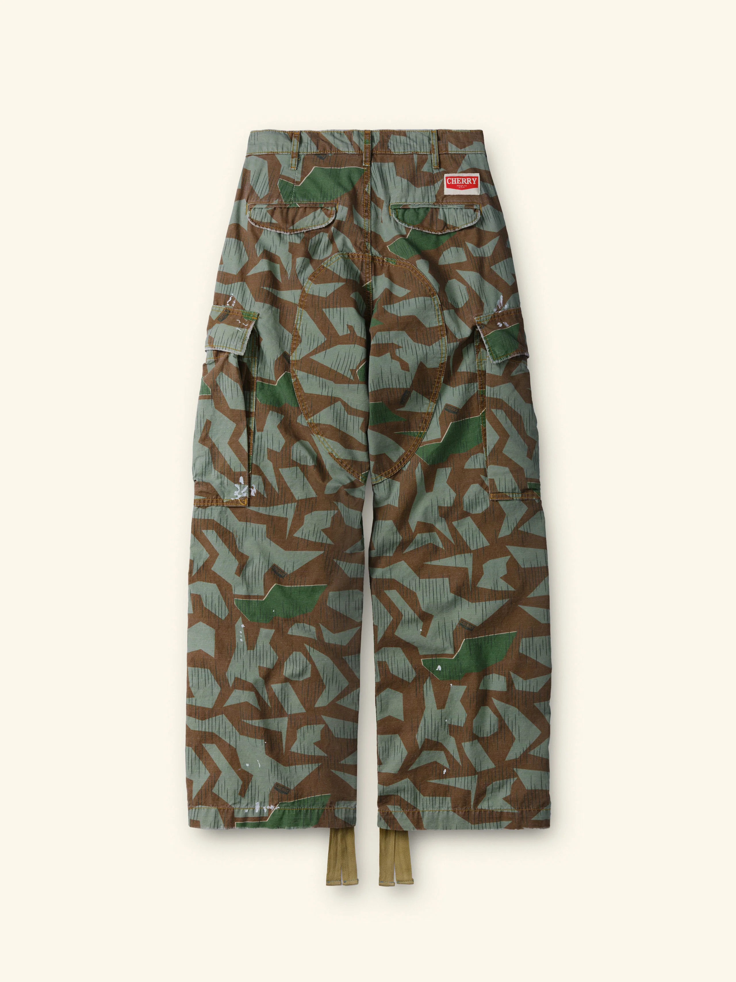 Wide Leg Cargo Pants (Camo) - Image 6