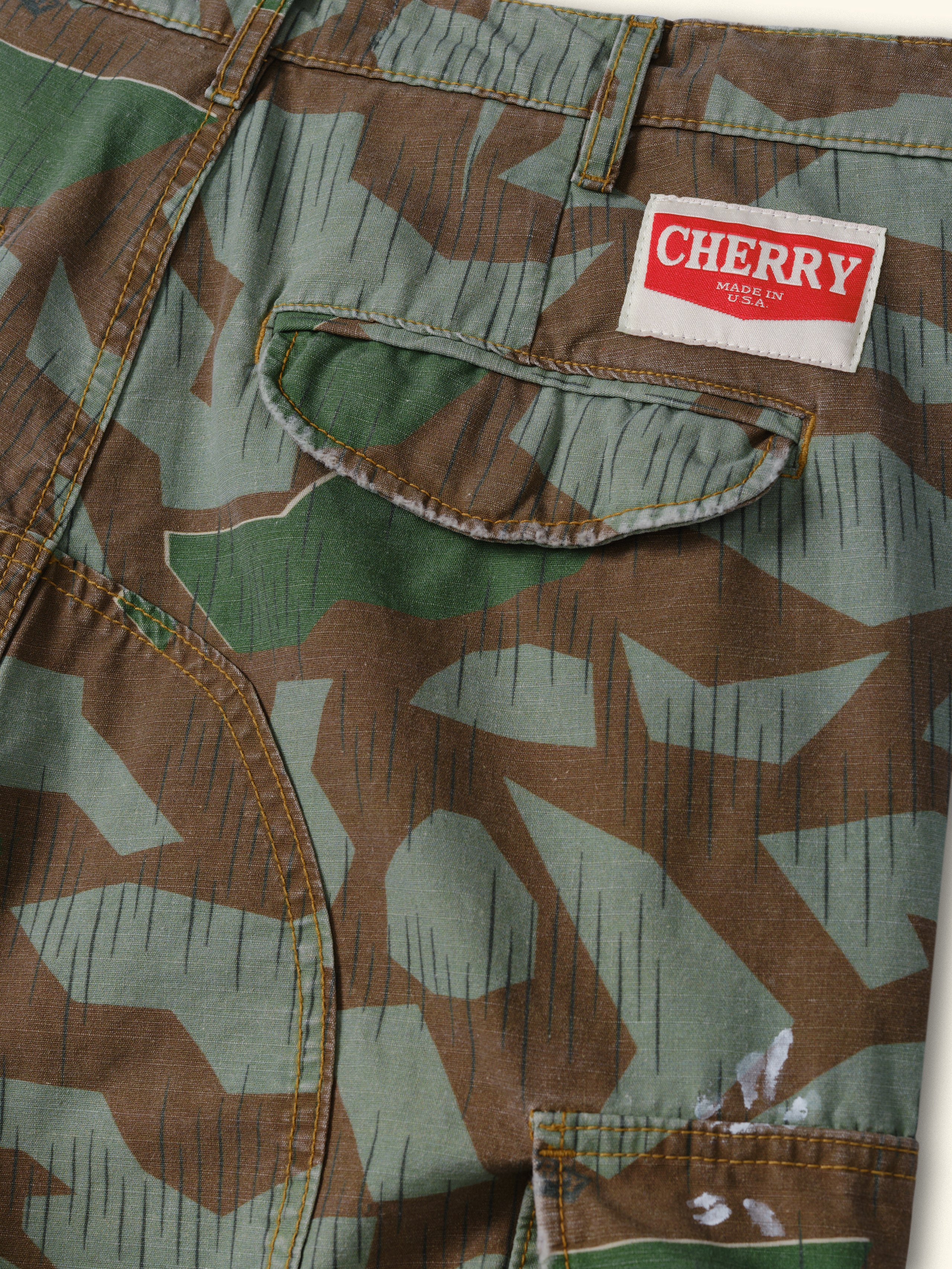 Wide Leg Cargo Pants (Camo) - Image 7