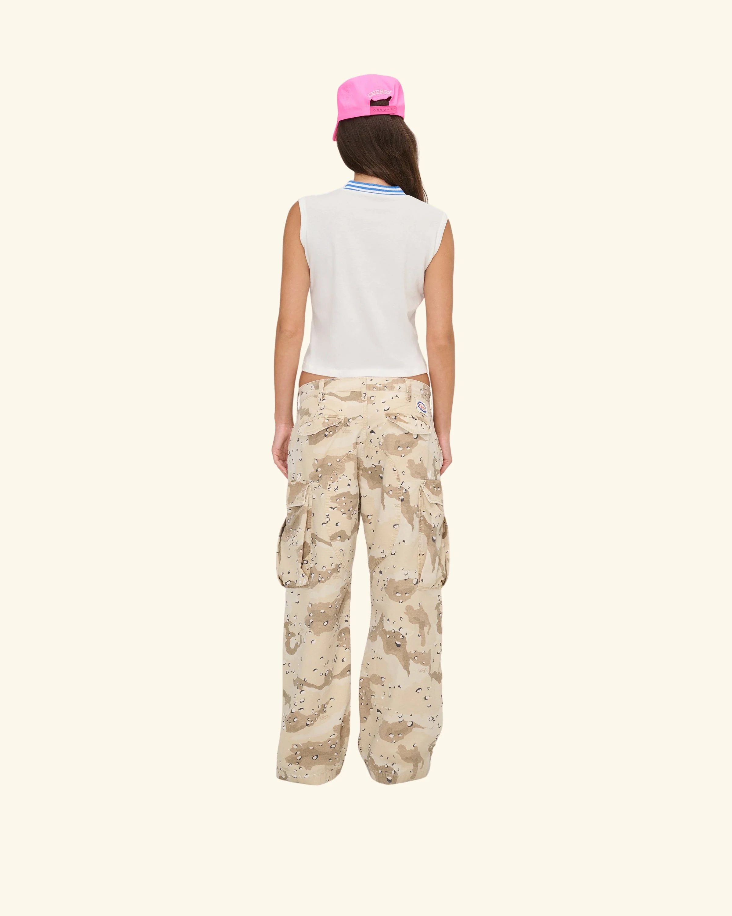 Wide Leg Cargo Pants (Desert Camo) - Image 7