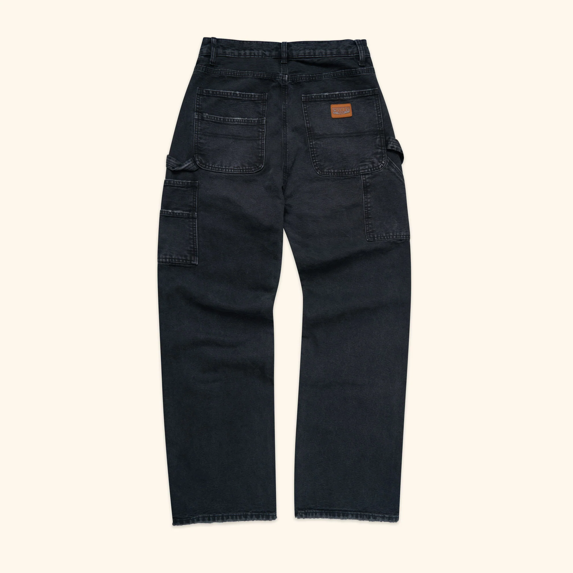 Wide Leg Double Knee (Black) - Image 3