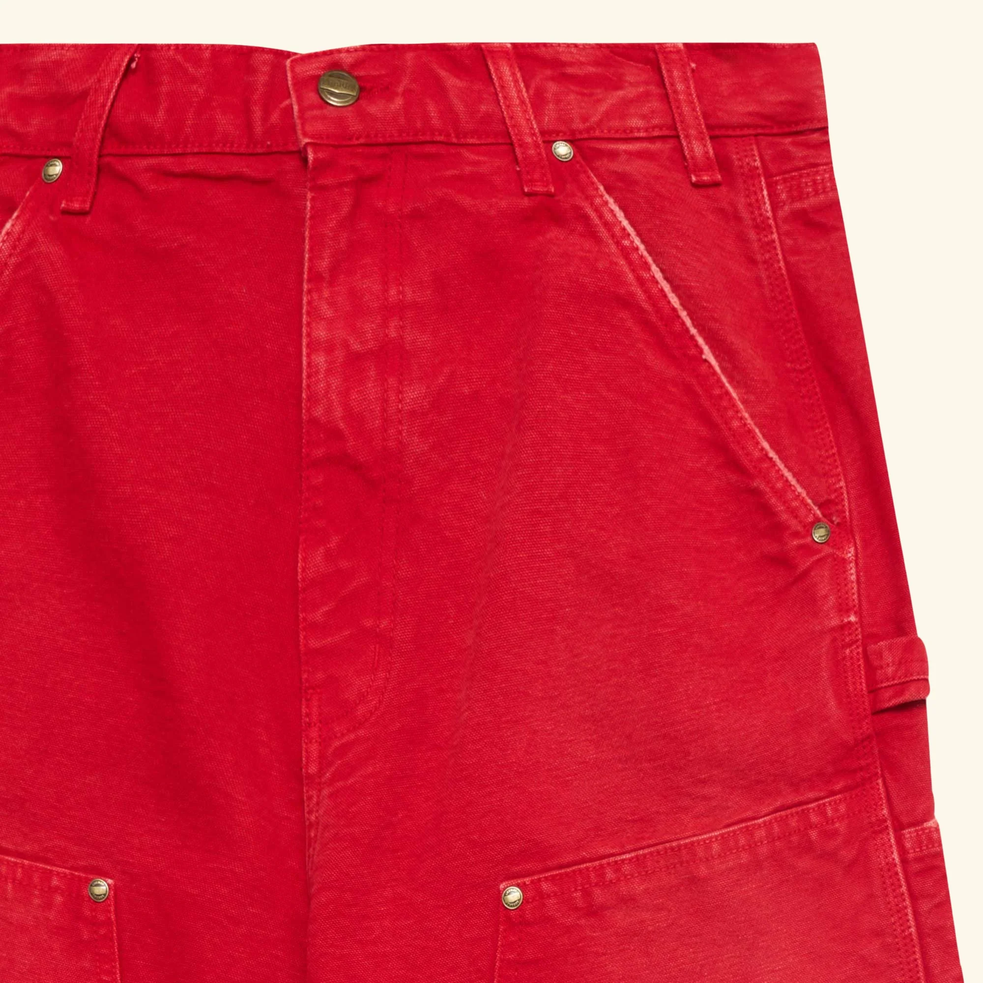 Wide-Leg Double Knee Pants (Sun Faded Red) - Image 7