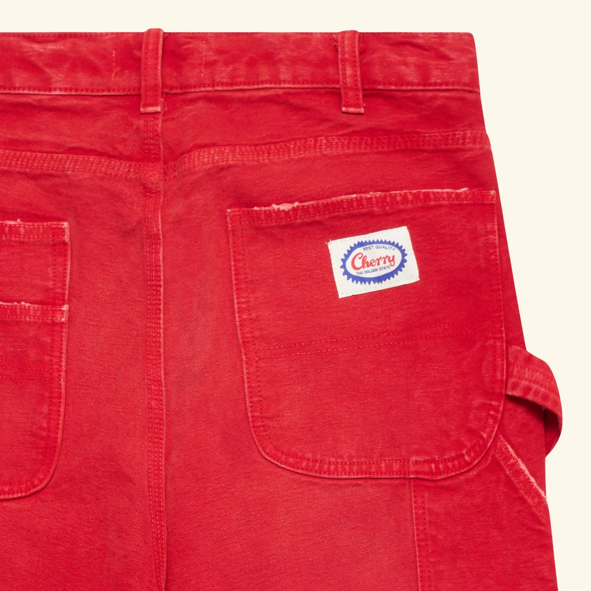 Wide-Leg Double Knee Pants (Sun Faded Red) - Image 8