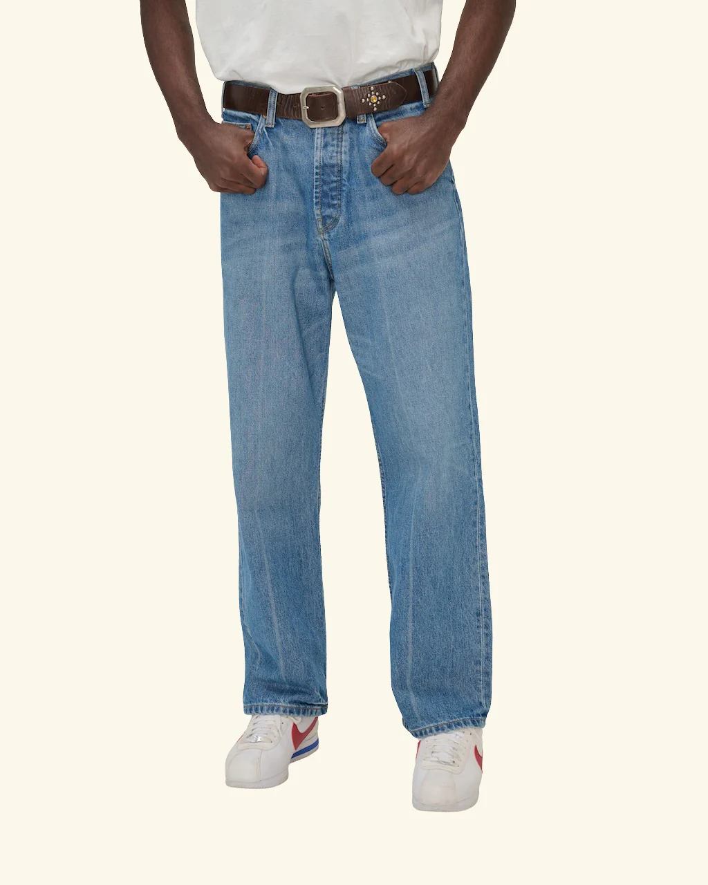 Wide Medium Cowboy Wash Jeans - Image 7