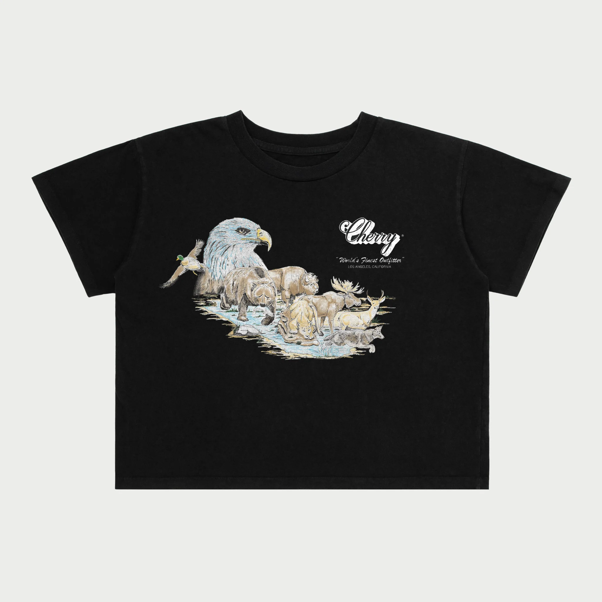 Wilderness Boxy Baby Tee (Black)