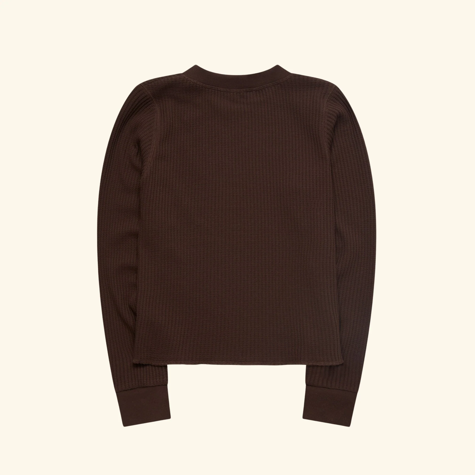 Women's Heartbeat Thermal Longsleeve (Chocolate) - Image 2