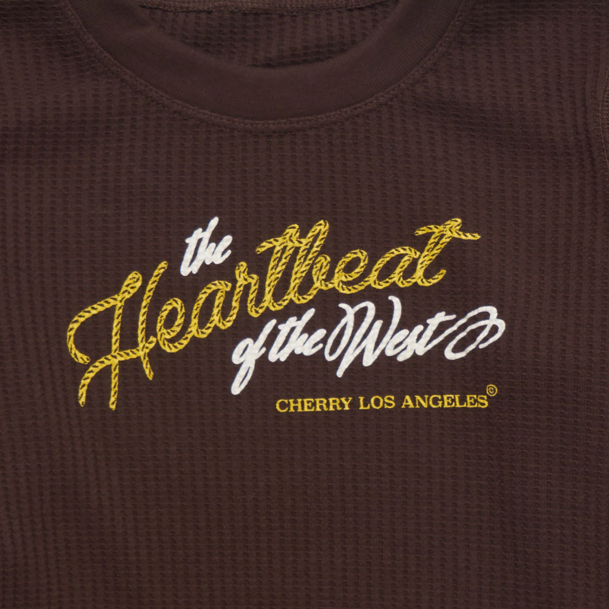 Women's Heartbeat Thermal Longsleeve (Chocolate) - Image 3