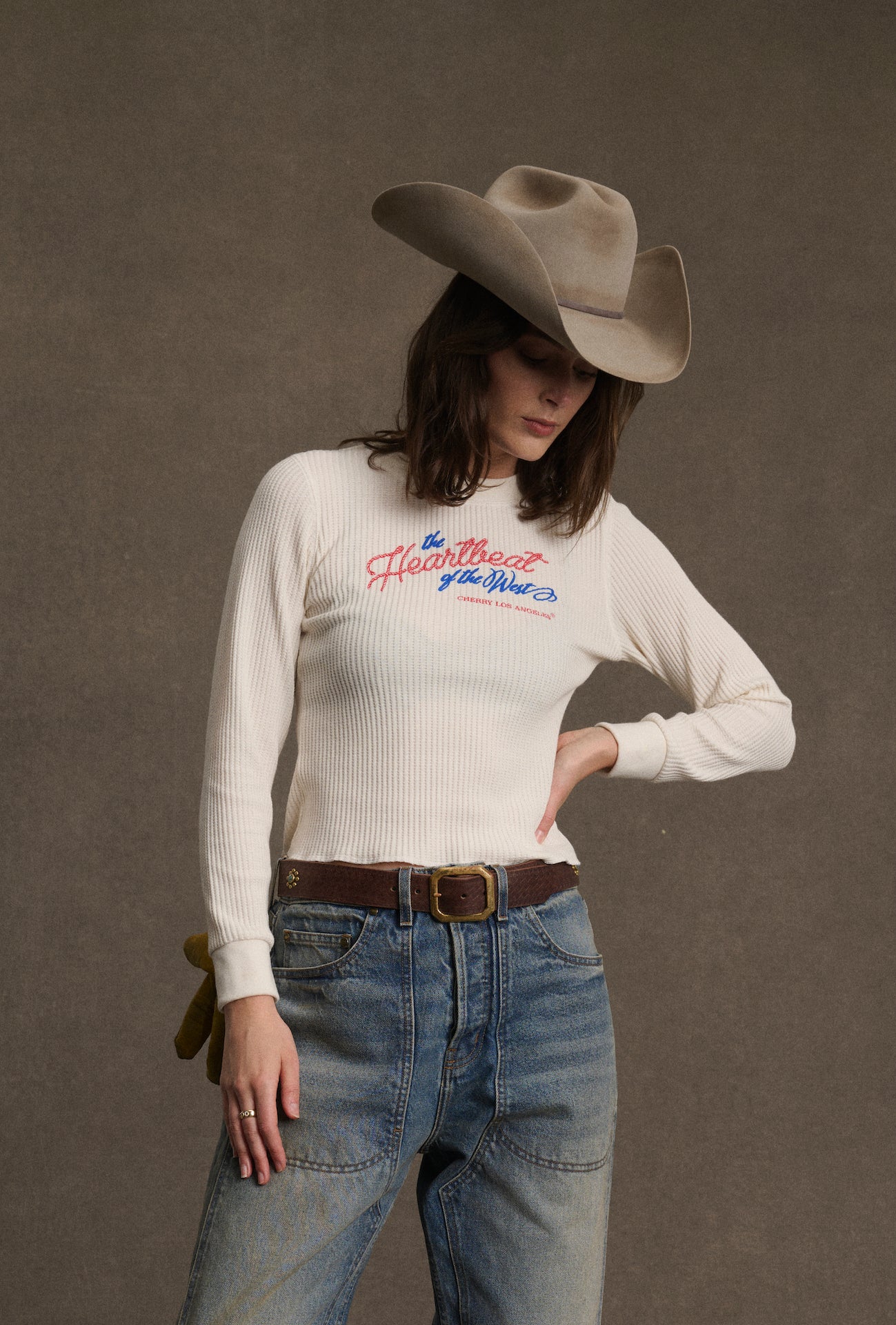 Women's Heartbeat Thermal Longsleeve (Natural) - Image 2