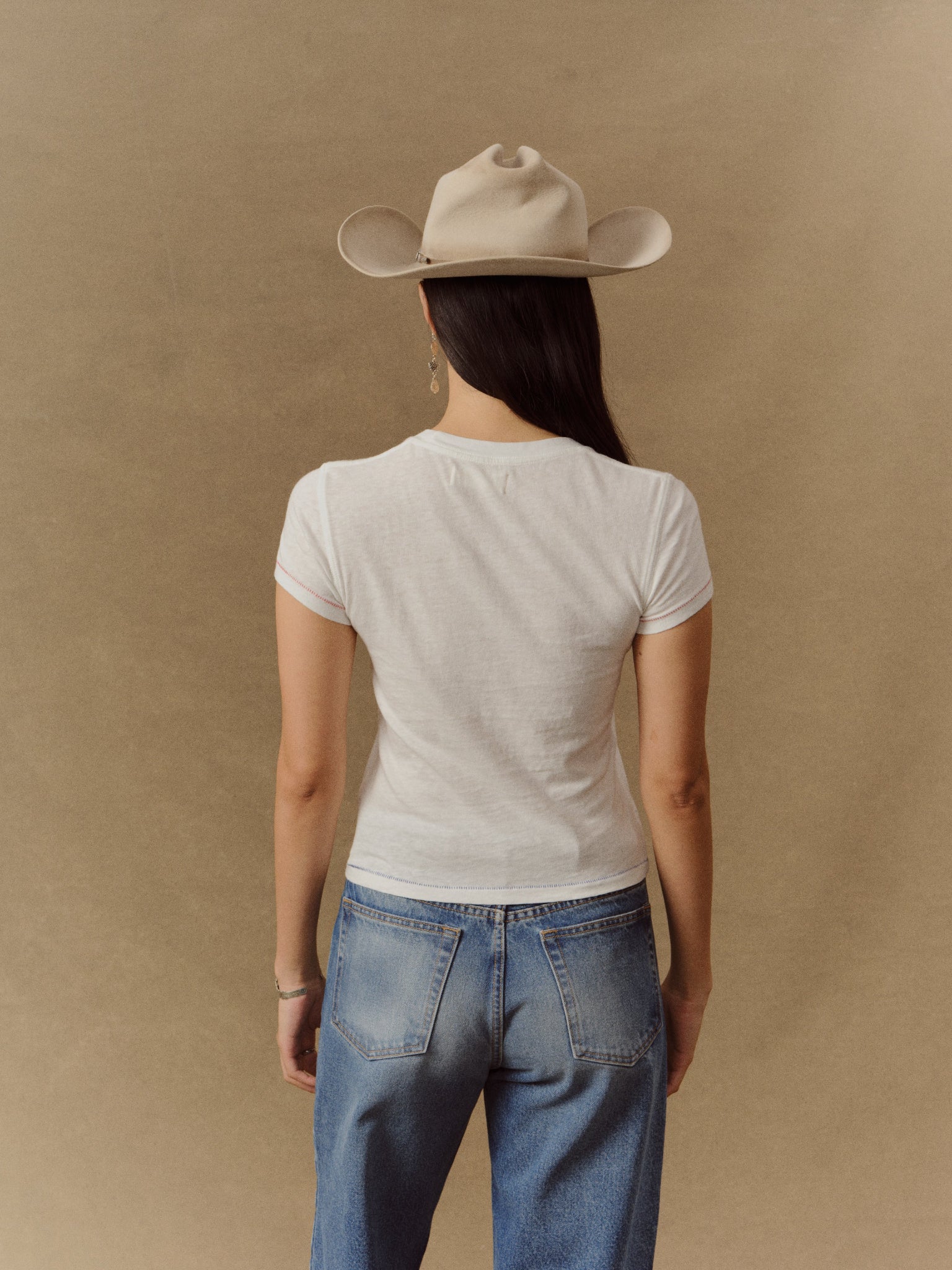 Women's Slot Machine Fitted Baby Tee (Vintage White) - Image 3