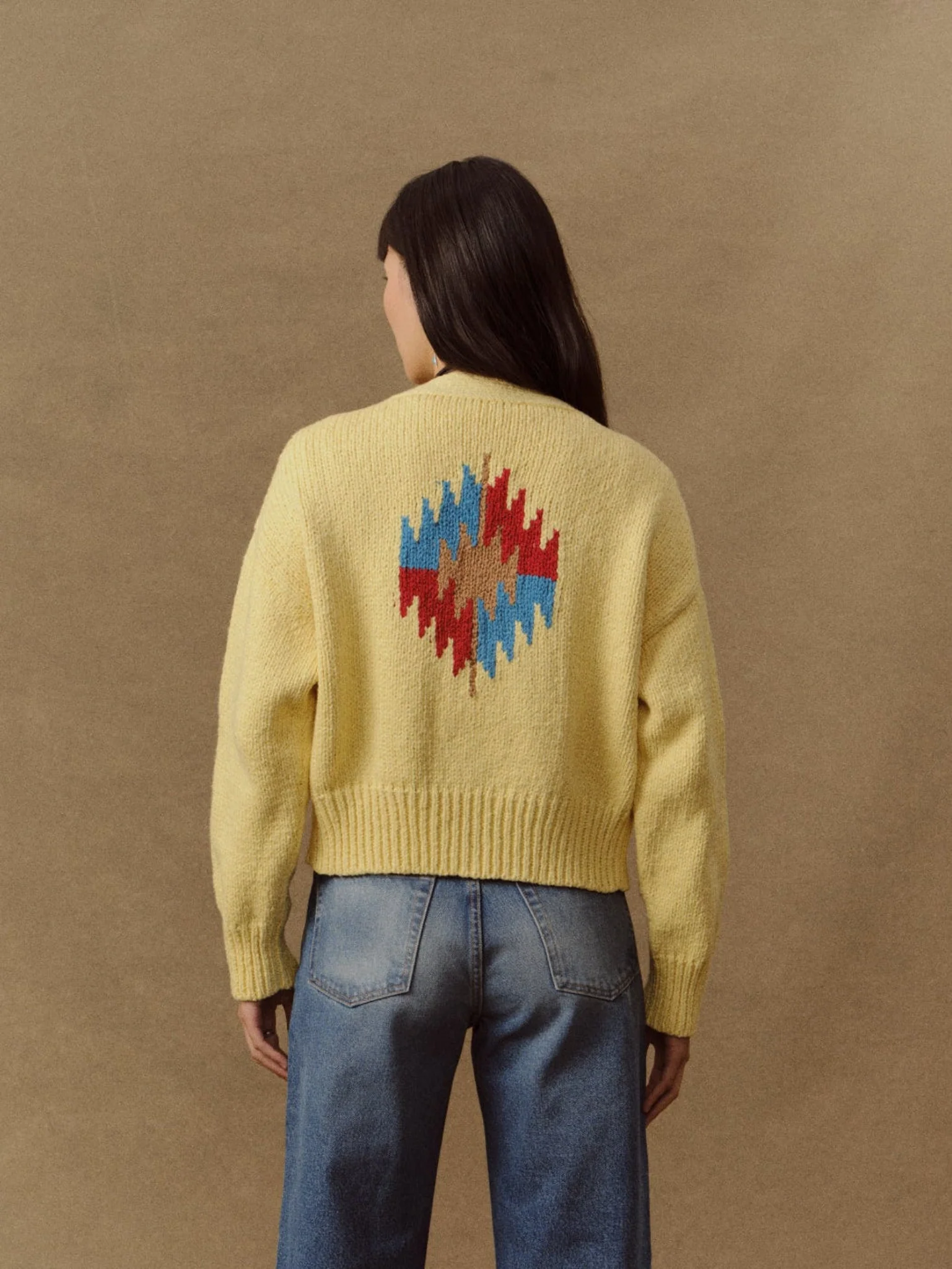 Women's Frontier Cropped Cardigan (Butter Yellow) - Image 3