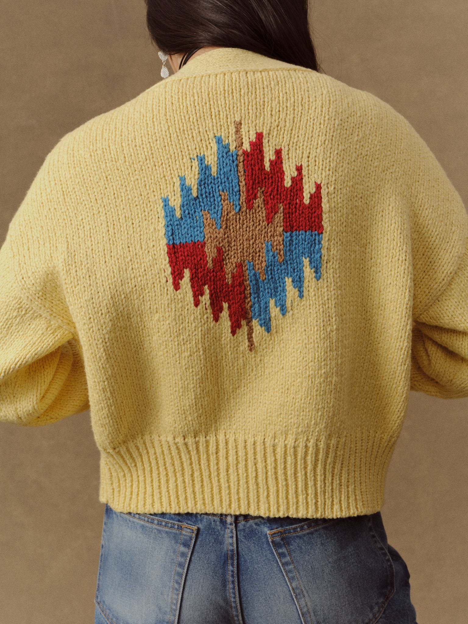 Women's Frontier Cropped Cardigan (Butter Yellow) - Image 7