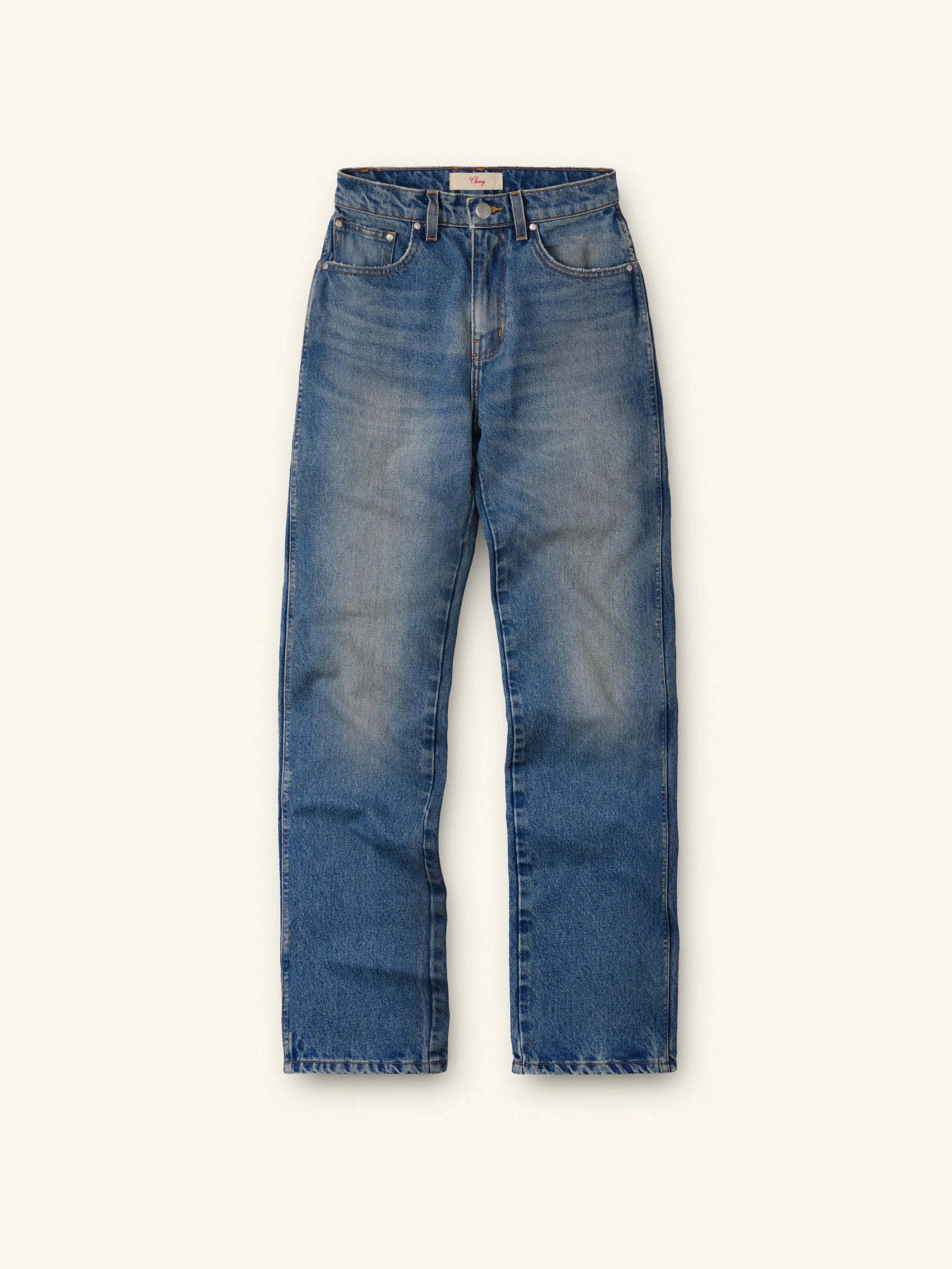 Women's High Rise 5 Pocket (Medium Wash)