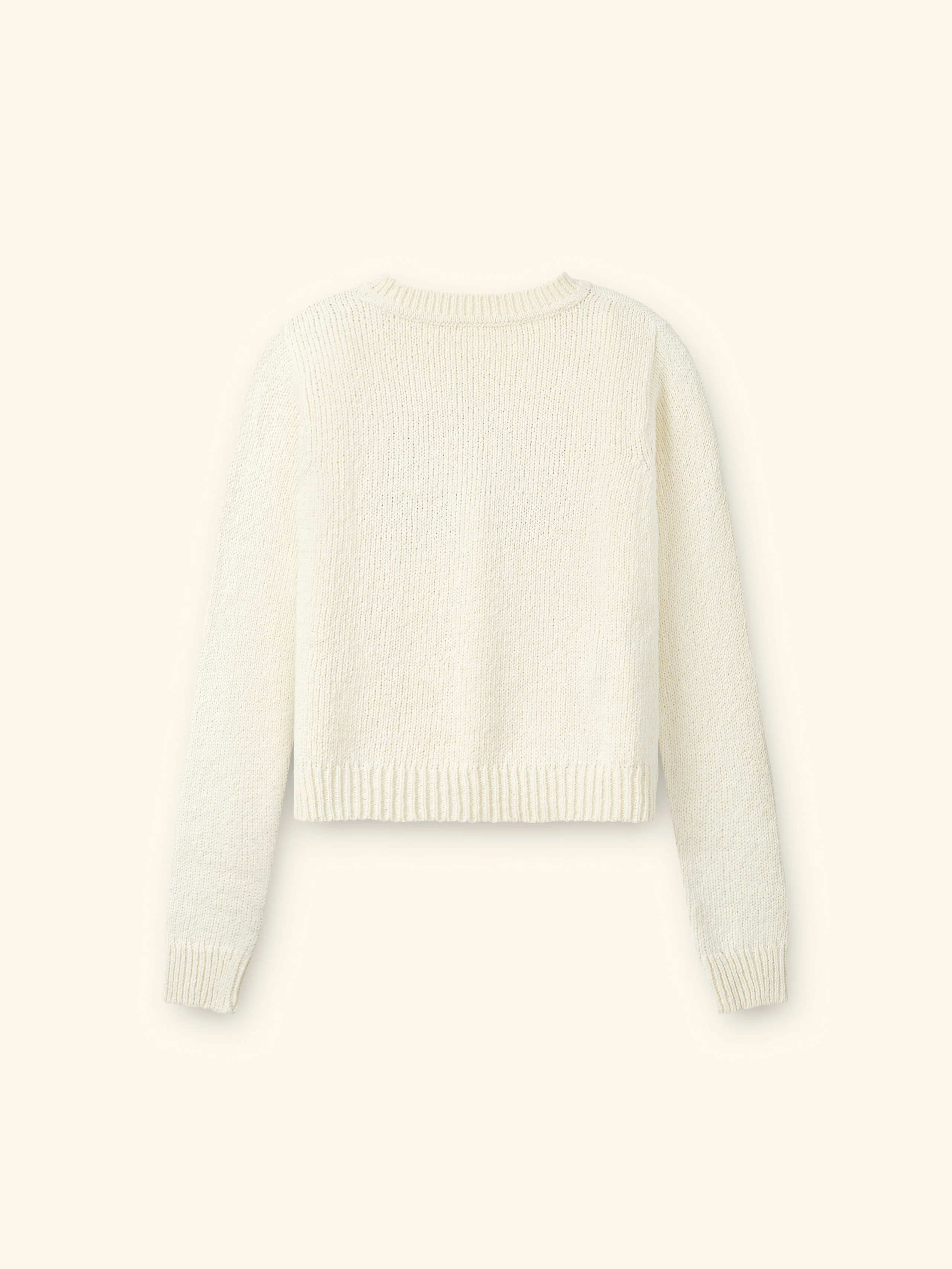 Women's Knit Wings Crew (Cream) - Image 5