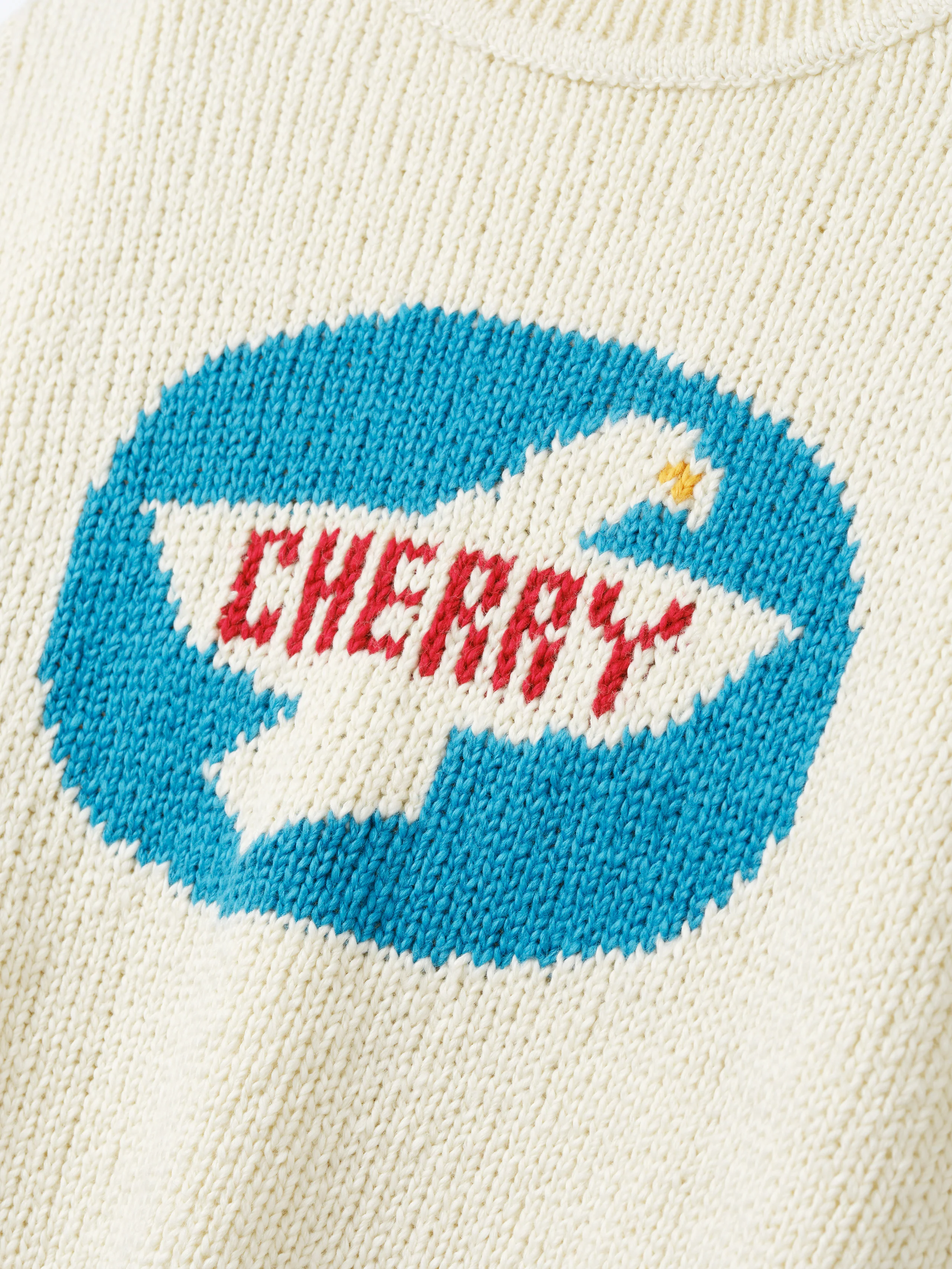 Women's Knit Wings Crew (Cream) - Image 6