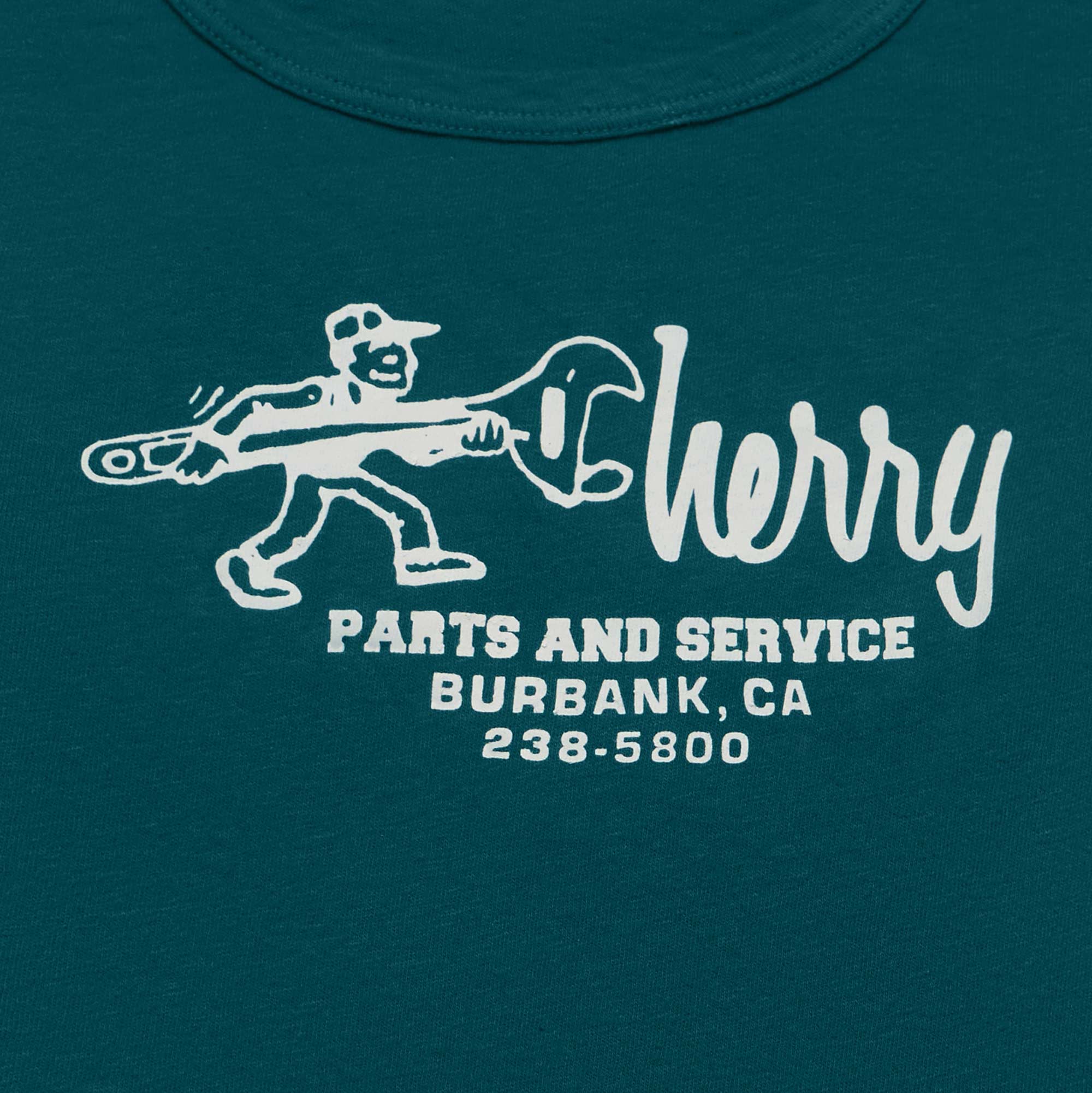 Women's Parts and Service Long Sleeve Tee (Emerald) - Image 3