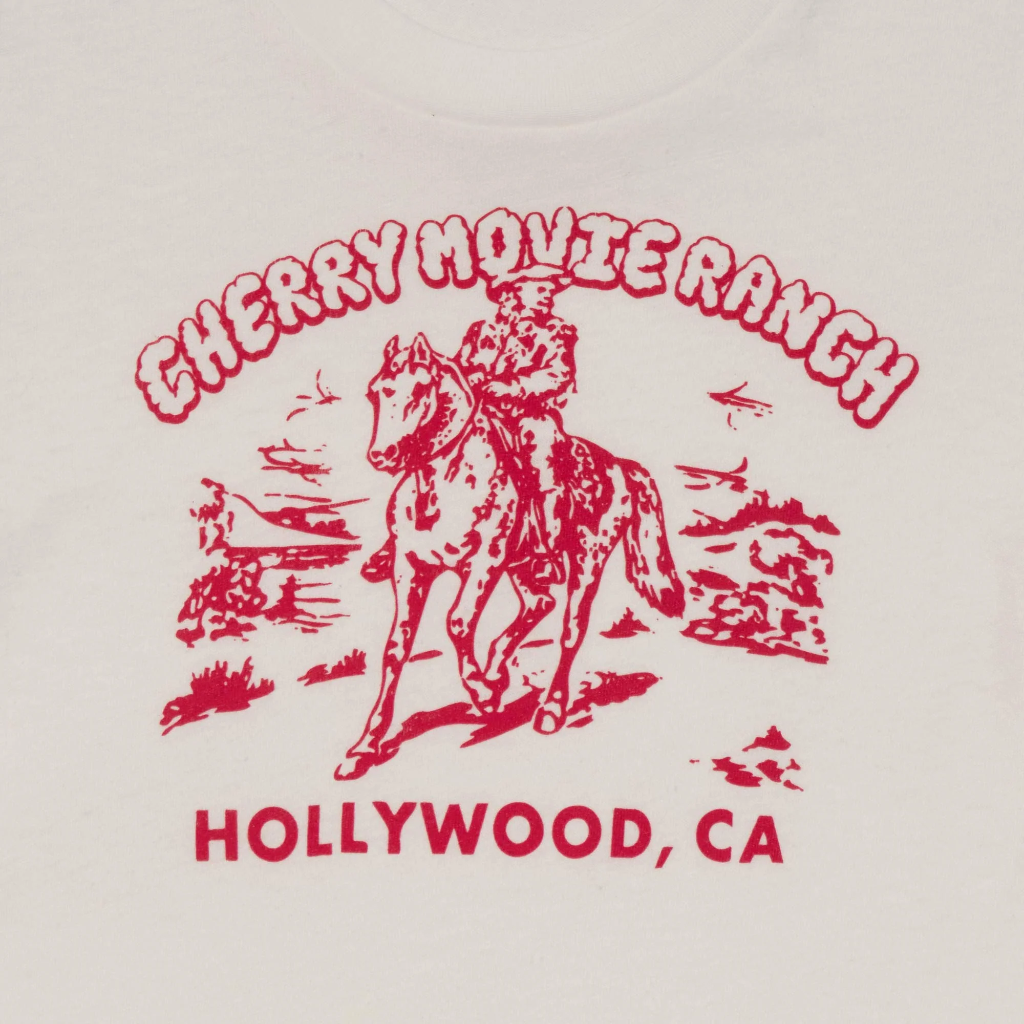 Women's Ranch Baby Tee (White) - Image 3
