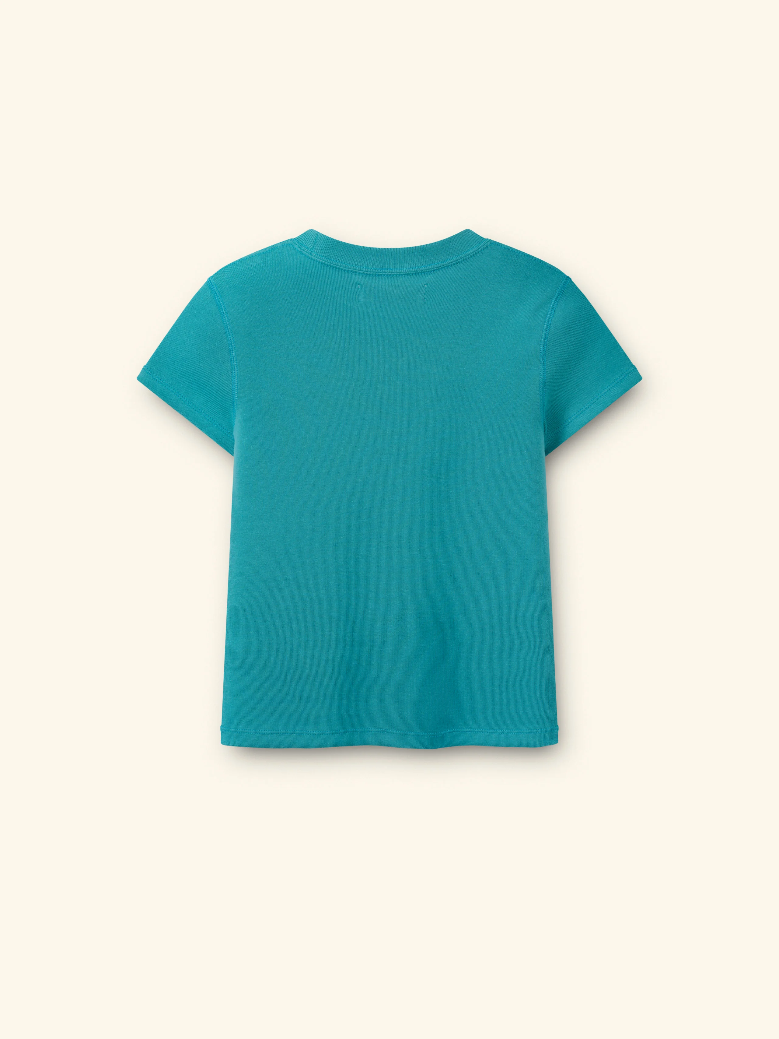 Women's Ribbed Fitted Tee (Turquoise) - Image 2