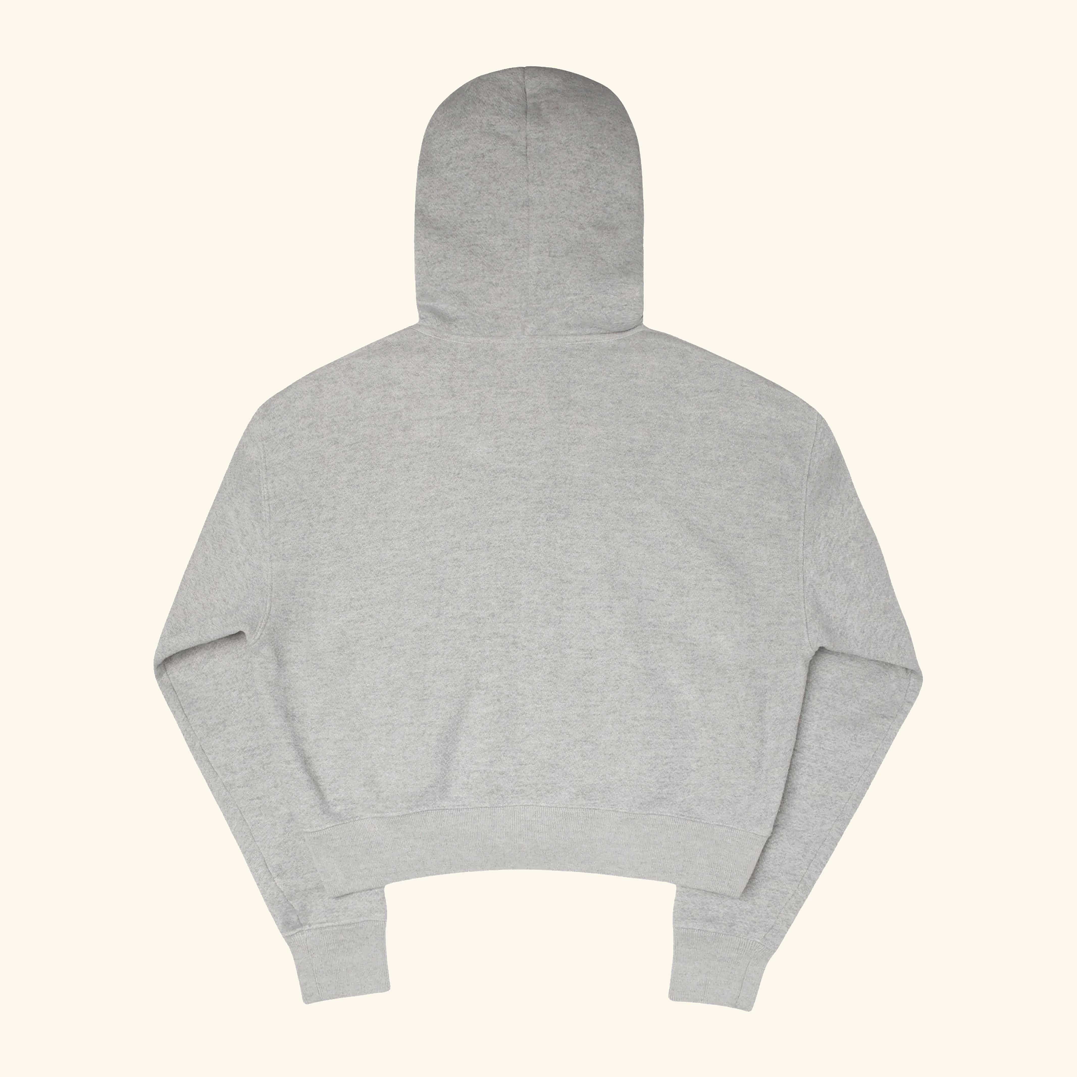 Women's Distressed Zip Hoodie (Heather Grey) - Image 2