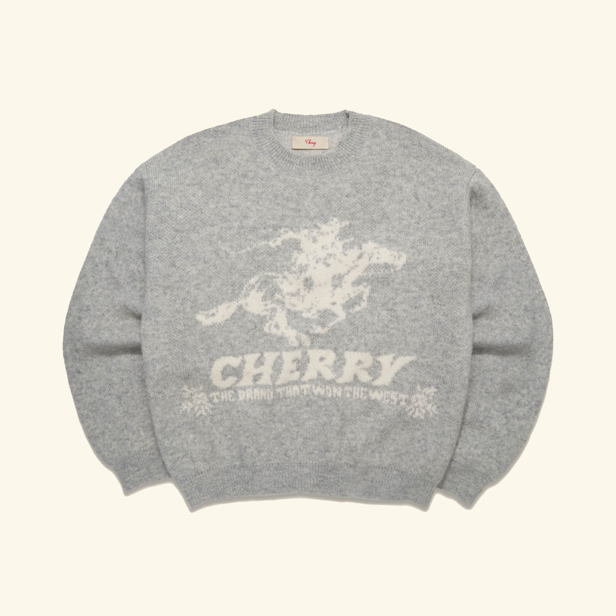 Won The West Knit Crew (Heather Grey)
