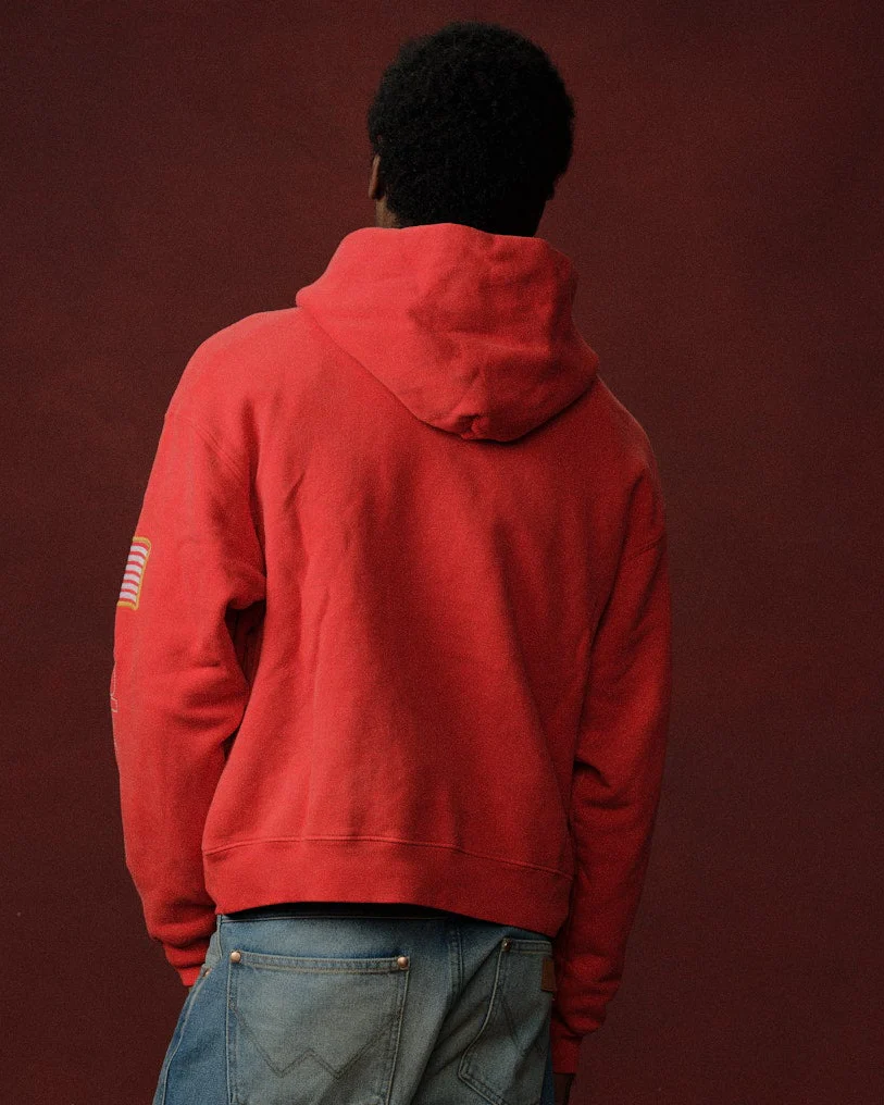 Cherry x Wrangler Hoodie (Red) - Image 3