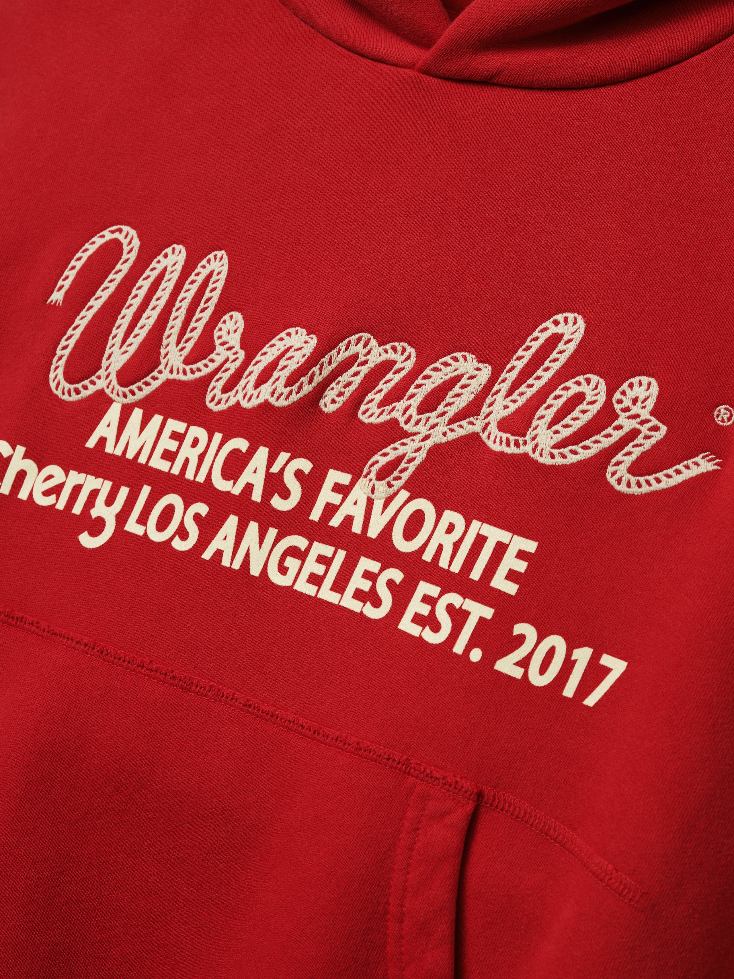 Cherry x Wrangler Hoodie (Red) - Image 8