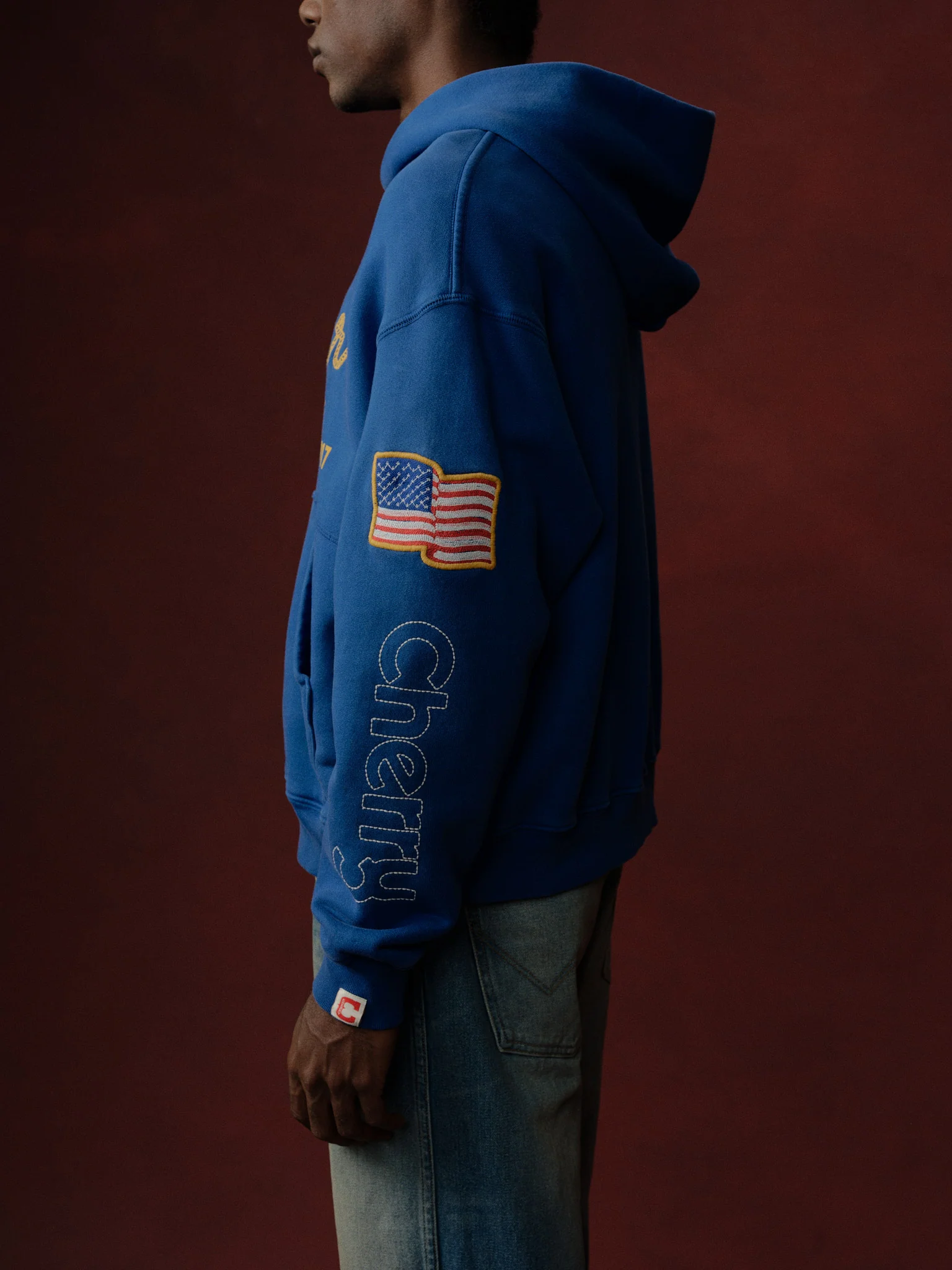 Cherry x Wrangler Hoodie (Royal Blue) - Image 4