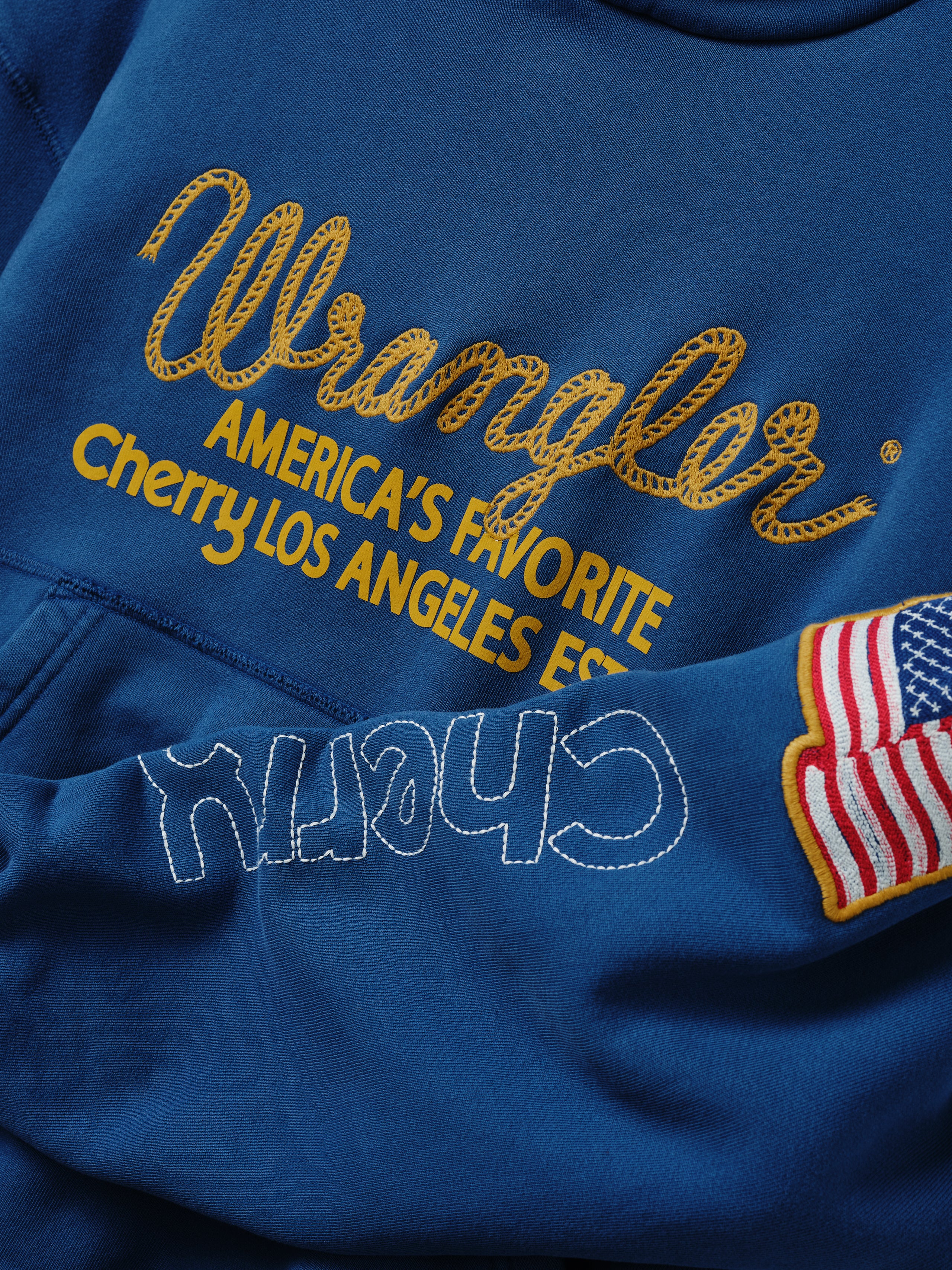 Cherry x Wrangler Hoodie (Royal Blue) - Image 6